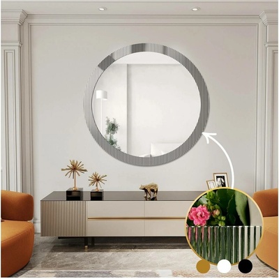 Alfaram Kulaté zrcadlo na ornamentálním skle Visiosun Classic LUXORA GLIMMER 70