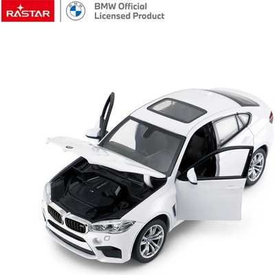 Autíčko kovové BMW X6M RASTAR bílé 1:24