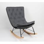 Bogdan Furniture Europe Люлеещ фотьойл atlas сиво/черно/натурално