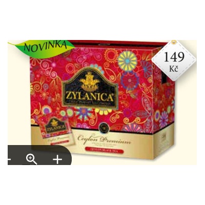 Zylanica Ceylon Black Premium - černý čaj, 100x2 g