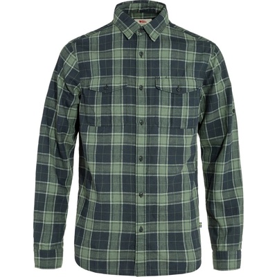 Fjällräven Övik travel košel'a dlhý rukáv dark navy-patina green