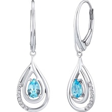 SILVEGO náušnice FWE10130LBT