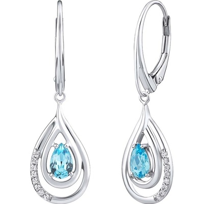 SILVEGO náušnice FWE10130LBT