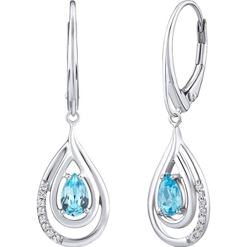 SILVEGO náušnice FWE10130LBT