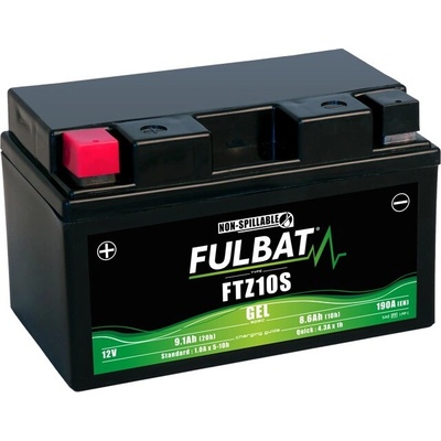 Baterie 12V, YTZ10S GEL, 12V, 8.6Ah, 190A, bezúdržbová GEL technologie 150x88x93 FULBAT (aktivovaná ve výrobě) FULBAT M310-230