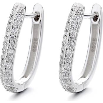 DELIS Сребърни обеци, jw850, елегантен дизайн, с родиево покритие (jw850)