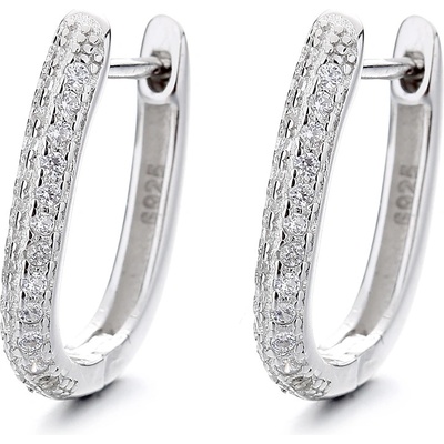 DELIS Сребърни обеци, jw850, елегантен дизайн, с родиево покритие (jw850)