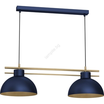 Luminex Пендел ESTATE 2xE27/15W/230V син (LU4377)