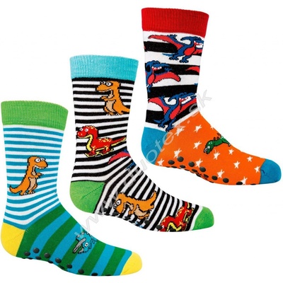 SOCKS4FUN Zimné ponožky W 3134 dino k.1