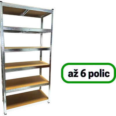 Tvujregal.cz Regál 180 x 90 x 40 6 polic pozink – Zboží Dáma