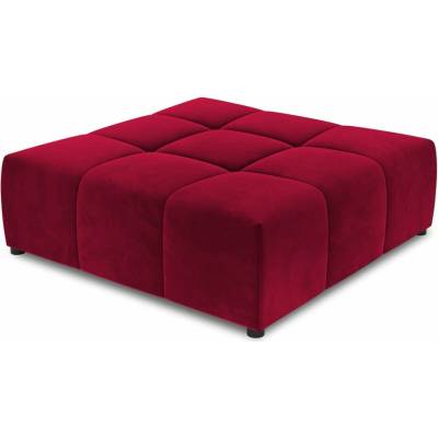 Cosmopolitan Design Červená sametová podnožka Rome Velvet – Cosmopolitan Design