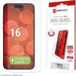 Displex Стъклен протектор за екран Displex Real Glass (2D) за iPhone 16 (24893)