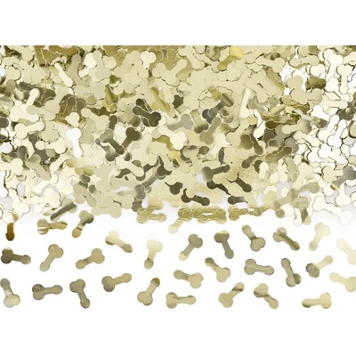 PartyDeco Konfety zlaté - Penisy 30g – Zbozi.Blesk.cz