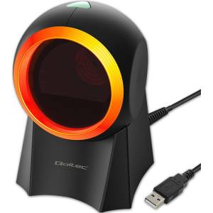 Qoltec Стационарен баркод скенер Qoltec 50857 1D 2D USB (50857)