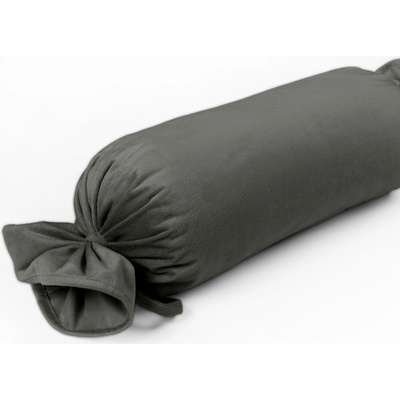 Biante Zamatový vankúš valec bonbon Velvet Prémium SVP-021 Tmavo sivozelený 15x40
