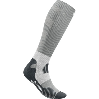Bauerfeind Sports Дамски чорапи за бягане Bauerfeind Sports Women's Trail Run Compression Socks Running socks - Graphite Grey - размер 43-46 (201-8092-0319)