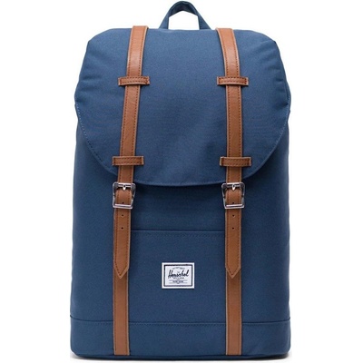 Herschel Retreat Mid Volume Navy Tan Synthetic Leather 14 l