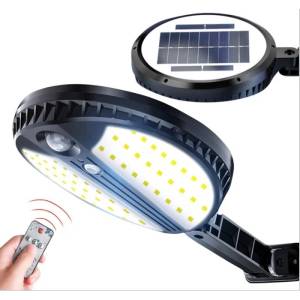 LEDMAX Led Соларна лампа 35w с датчик за движение, кръгла (3524002)