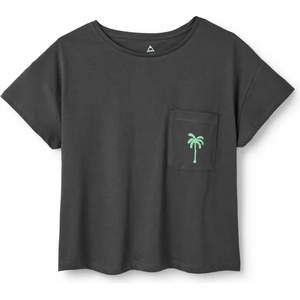 Passenger Дамска тениска Passenger Women's Stack Pocket T-Shirt - Faded Black - размер XS (916-6060-0111)