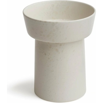 Biela kameninová váza Kähler Design Ombria, výška 20 cm