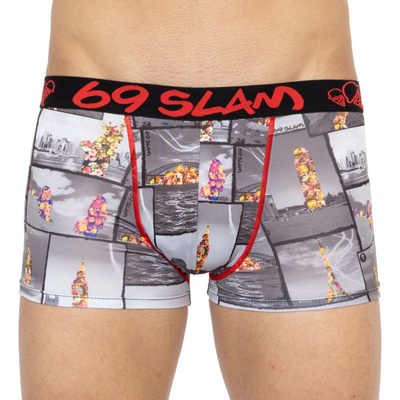 69slam Мъжки боксерки 69SLAM hip around the world 69slam | Siv Mnogotsveten | МЪЖЕ | L
