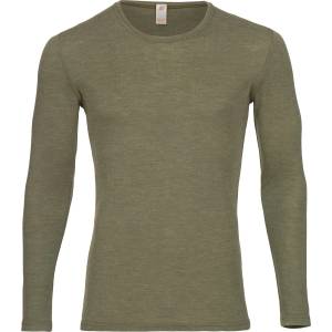 Engel Мъжко копринено термобельо Engel Shirt L/S Merino base layer - Olive - размер 46/48 (EU) (014-0745-0611)