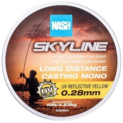 Kevin Nash Skyline Mono UV Yellow 1000 m 0,26 mm 3,62 kg