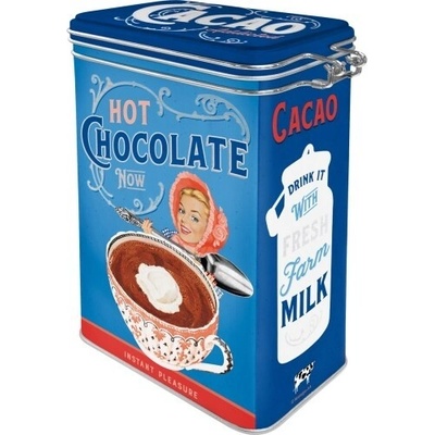 Nostalgic Art Plechová konzerva s klipom Plechová konzerva s klipom Cacao, 1,3 l