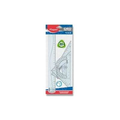 Súprava pravítok Maped Geometric Maxi, 4-dielna súprava, blister