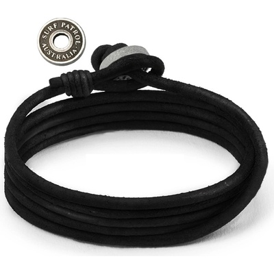 Daniel Dawson pánský kožený náramek Daniel Black NR-LB511 černá