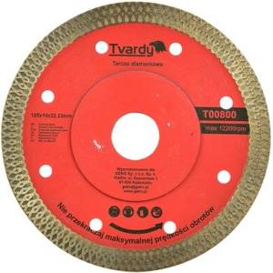Tvardy Универсален диамантен диск за плочки 125x10x22, 23mm 60549 (T00800)