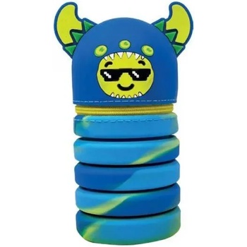 Mitama Гумен несесер mitama extendable, разтягащ се, синьо чудовище