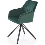 Bogdan Furniture Europe Стол К-535 с ф-я въртене ТЪМ. ЗЕЛЕНО/черно