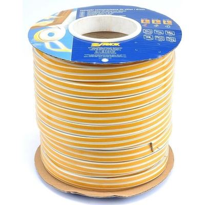 Těsnění do oken a dveří samolepící 9x4mm TYP E bílé 150m