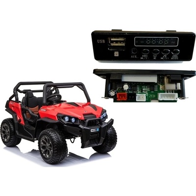 Lean Cars Hudobný panel pre elektrické autíčko s batériou WXE8988 BBH3688 XMX603