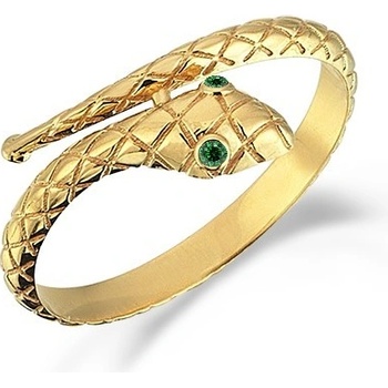 Lillian Vassago Zlatý prsteň had so smaragdy LLV98 GR072Y