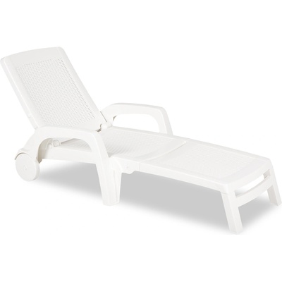 BICA Шезлонг от техноратан Bahama Bica бял (BC8992)