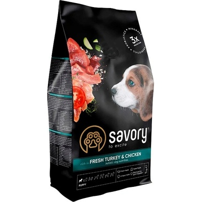 Savory Puppy Chicken Turkey 1 kg