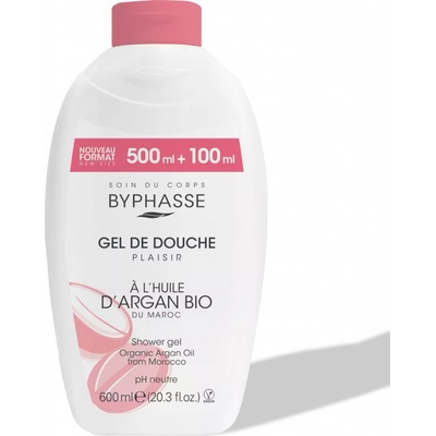 Byphasse Plaisir sprchový gel s organickým arganovým olejem 600 ml