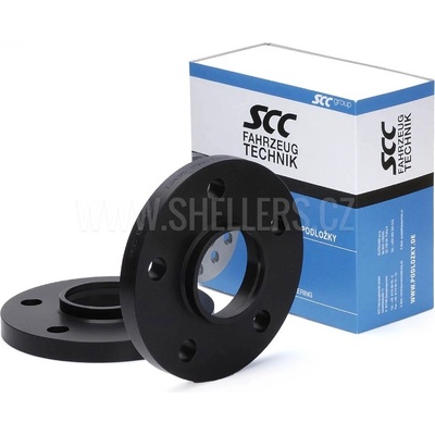 Rozšiřovací podložky SCC 10mm 5/112 - 66,5 mm, 12433W elox černé | Zboží Auto