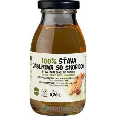 zdravě 100% jablko skořicí 200 ml