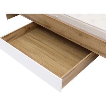 Bogdan Furniture Europe Чекмедже за под легло Zele SZU-E20, дъб вотан/бял лак