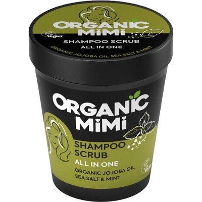 Organic mimi šampon peeling All in One mořská sůl a máta 280 g