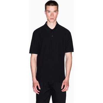 Armani Exchange Блуза с яка Armani Exchange Men's Short-Sleeve Polo Shirt - Black AOP FC022