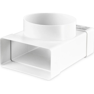 VENTS odbočka plastová T kus 90° přechod kruhové-ploché potrubí 100 mm 55 x 110 – Zbozi.Blesk.cz