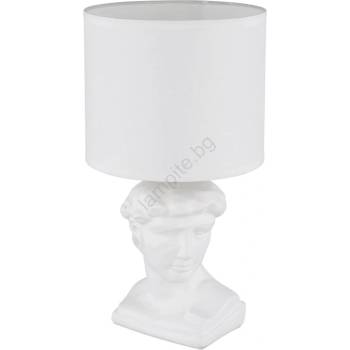 GLOBO 21732W - Настолна лампа HERMES 1xE14/40W/230V бял (GL8325)
