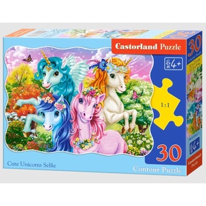 Castorland Пъзел Castorland от 30 части - Сладко селфи на еднорози (3822) - ozone