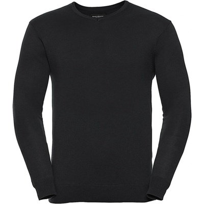 Russel V-Neck sveter pletený čierny
