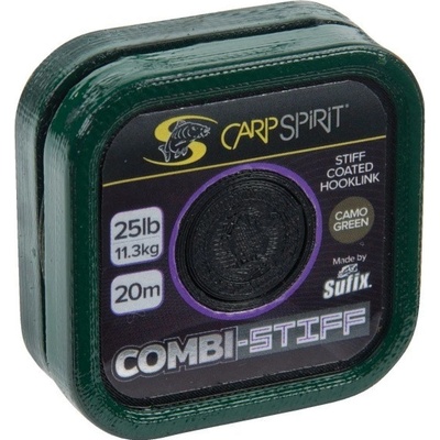 Carp Spirit Šňůra Combi Stiff Camo Green 20m 25lb