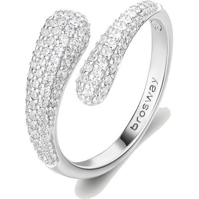 Brosway strieborný prsteň Infinite White Fancy FIW128